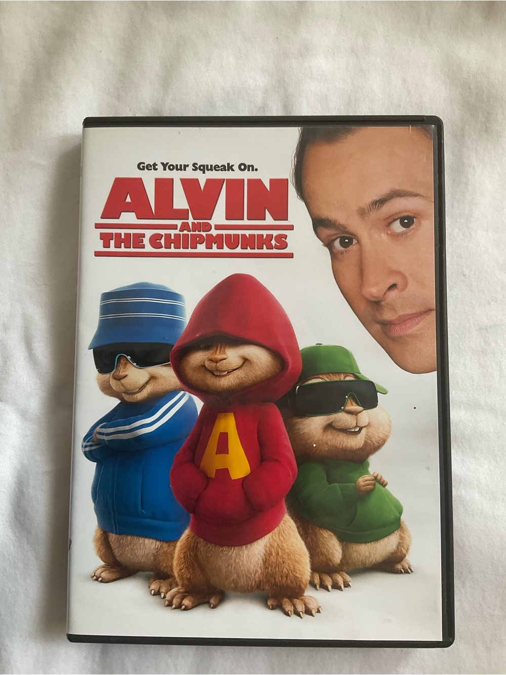 Alvin and the Chipmunks DVD - Red, Blue, Green Cover